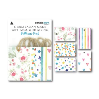TP001 Watercolour Patterns Tag Pack